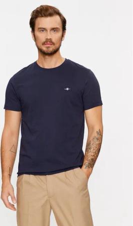 Gant T-Shirt Shield 2003185 Dunkelblau Slim Fit