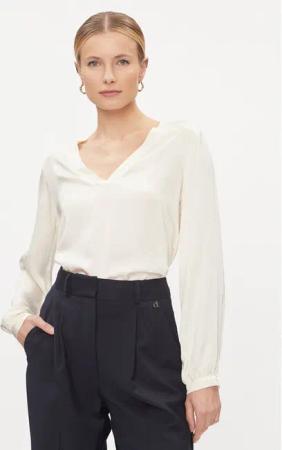 Dixie Bluse C239Z014A Écru Loose Fit