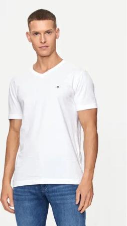 Gant T-Shirt Shield 2003186 Weiß Slim Fit