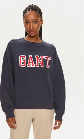 Gant Sweatshirt Logo 4200840 Dunkelblau Relaxed Fit