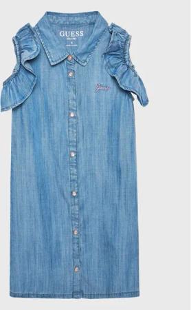 Guess Jeanskleid K3GK18 D3X30 Blau Regular Fit