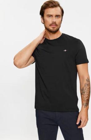 Gant T-Shirt Shield 2003184 Schwarz Regular Fit