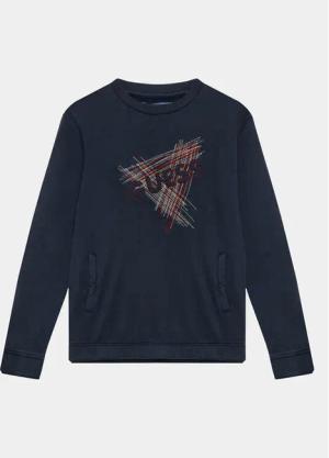 Guess Sweatshirt L3BQ03 KAD74 Dunkelblau Regular Fit