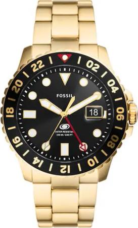 Fossil Uhr Blue FS5990 Goldfarben