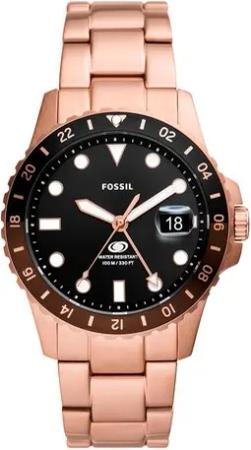 Fossil Uhr Blue FS6027 Goldfarben