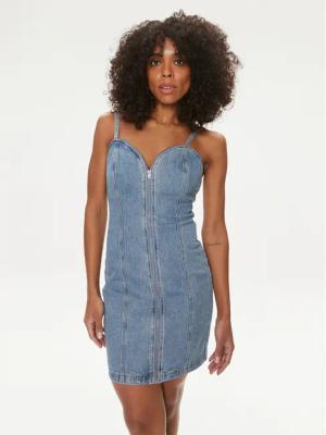 Guess Jeanskleid Raye W4GK66 D4K30 Blau Bodycon Fit