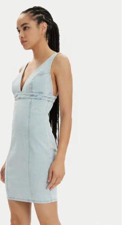 Guess Jeanskleid Aida W4GK63 D4LT0 Himmelblau Bodycon Fit