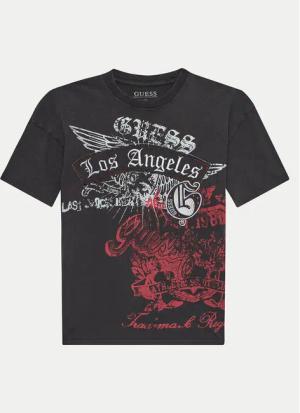 Guess T-Shirt L4YI53K 8HM4 Schwarz Regular Fit