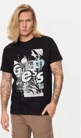 Guess T-Shirt M4YI02 I3Z14 Schwarz Regular Fit