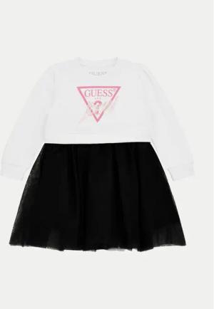 Guess Kleid für den Alltag K4YK09 KB8R0 Weiß Regular Fit
