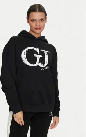 Guess Sweatshirt Sara V4YQ00 K68I4 Schwarz Relaxed Fit