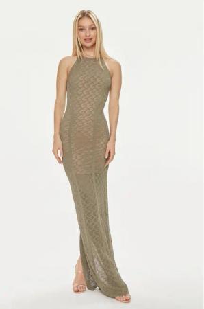 Guess Abendkleid Belle W4GK80 Z36O0 Grün Slim Fit