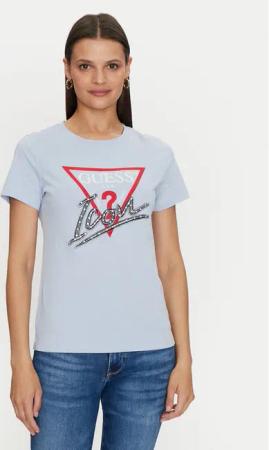 Guess T-Shirt Icon W4YI32 I3Z14 Blau Regular Fit