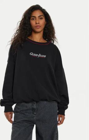 Guess Sweatshirt W4BQ18 KC811 Schwarz Regular Fit