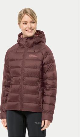 Jack Wolfskin Daunenjacke Nebelhorn Down Hoody 1207091 Dunkelrot Regular Fit