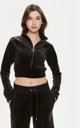 Juicy Couture Sweatshirt Tasha JCWCT24306 Schwarz Slim Fit
