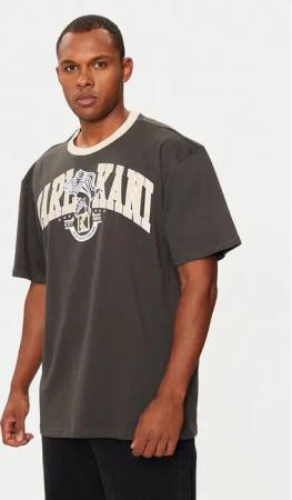 Karl Kani T-Shirt Eagle Print 60300106 Beige Regular Fit