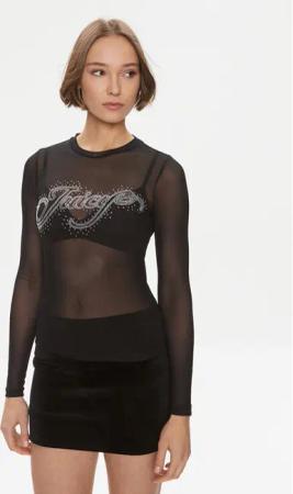 Juicy Couture Bluse Raheem JCBCT223806 Schwarz Slim Fit