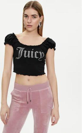 Juicy Couture Bluse Brodie JCWCT23309 Schwarz Regular Fit