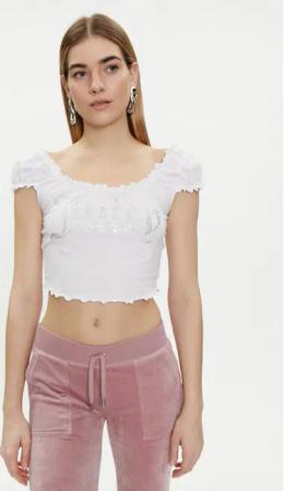 Juicy Couture Bluse Brodie JCWCT23309 Weiß Regular Fit