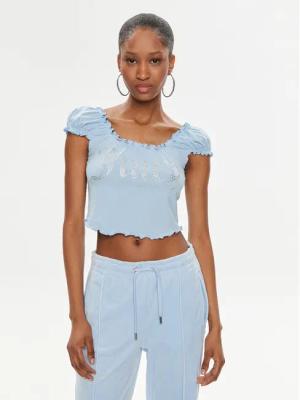 Juicy Couture Bluse Brodie JCWCT23309 Himmelblau Regular Fit