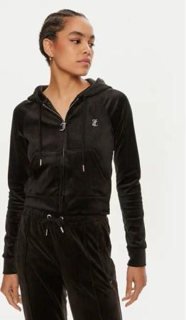 Juicy Couture Sweatshirt Madison JCWA122001 Schwarz Slim Fit