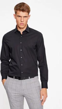 Michael Kors Hemd MD0MD90435 Schwarz Modern Fit