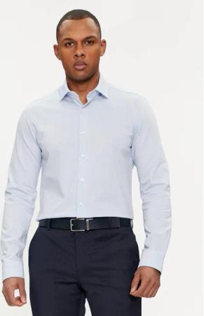 Michael Kors Hemd MK0DS01263 Himmelblau Slim Fit