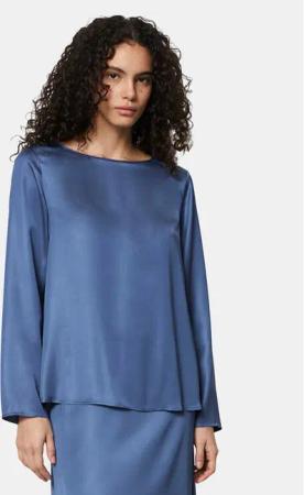 Marc O'Polo Bluse 401 1103 42321 Blau Regular Fit