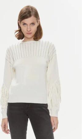 Pinko Pullover Libellula 102082 A19L Écru Regular Fit
