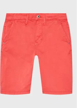 Pepe Jeans Stoffshorts Blueburn Short PB800726C75 Rot Regular Fit