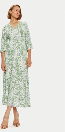 Olsen Sommerkleid 13001786 Grün Relaxed Fit