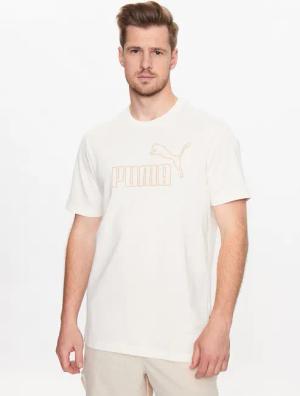 Puma T-Shirt Essentials Elevated 673385 Beige Regular Fit