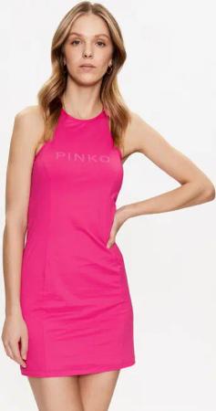Pinko Sommerkleid Blonde 101036 A0S4 Rosa Slim Fit