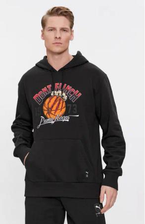 Puma Sweatshirt Graphic Booster 624812 Schwarz Regular Fit
