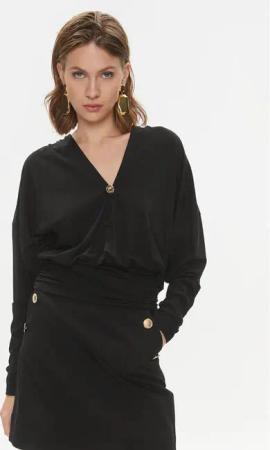 Pinko Bluse Maga 102353 A1DE Schwarz Regular Fit