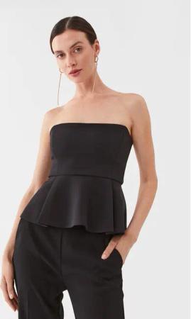 Pinko Bluse Magnetone 101662 A0HC Schwarz Regular Fit