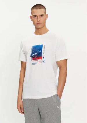 Puma T-Shirt BMW MMS Car Graphic 624158 Weiß Regular Fit