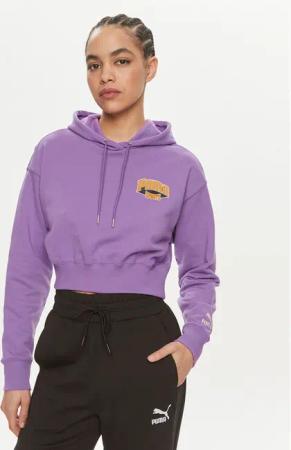 Puma Sweatshirt For The Fanbase 624346 Violett Relaxed Fit