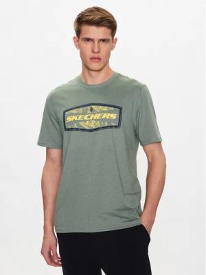 Skechers T-Shirt Latitude MTS368 Grün Regular Fit