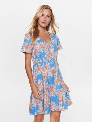 Roxy Sommerkleid ERJWD03709 Himmelblau Regular Fit