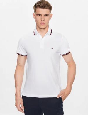 Tommy Hilfiger Poloshirt 1985 MW0MW30750 Weiß Slim Fit