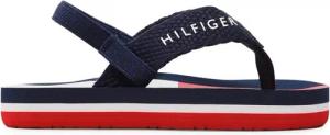Tommy Hilfiger Sandalen Flag Flap Flop T1B8-32917-0058 Dunkelblau