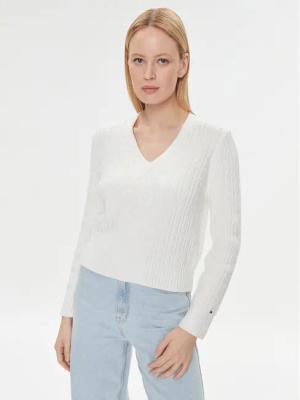 Tommy Hilfiger Pullover WW0WW39017 Écru Regular Fit