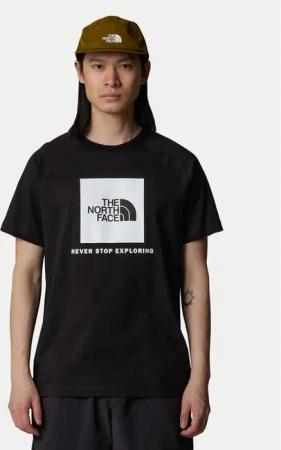 The North Face T-Shirt Redbox NF0A87NJ Schwarz Regular Fit