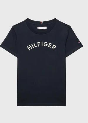 Tommy Hilfiger T-Shirt Arched KS0KS00401 D Dunkelblau Regular Fit