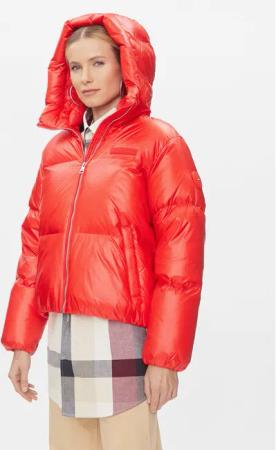 Tommy Hilfiger Daunenjacke New York Gloss WW0WW40836 Rot Relaxed Fit