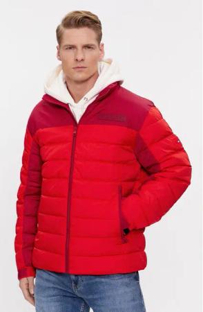 Tommy Hilfiger Übergangsjacke New York MW0MW33734 Rot Regular Fit