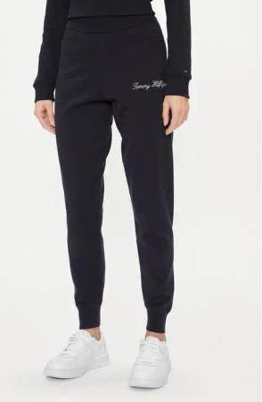 Tommy Hilfiger Jogginghose Script Graphic WW0WW40347 Dunkelblau Regular Fit