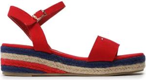 Tommy Hilfiger Espadrilles Rope Wedge T3A7-32778-0048300 S Rot